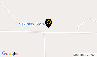 Sakimay Store in Grenfell map