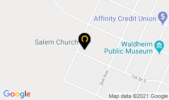 Salem Church in Waldheim map