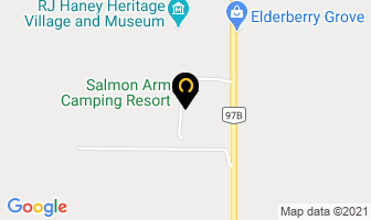 Salmon Arm Camping Resort in Salmon Arm map