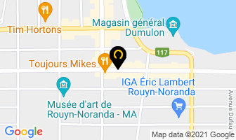 Salon Barbier Plaza in Rouyn-Noranda map