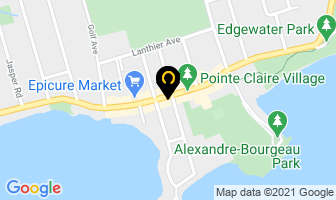 Salon Caramia in Pointe-Claire map