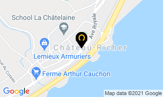 Salon Chantal in Château-richer map