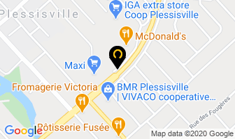 Salon Coiff-Mod Enr 92 in Plessisville map