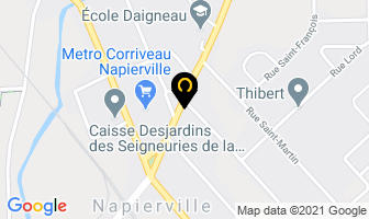 Salon Diane in Napierville map
