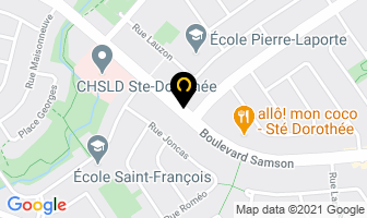 Salon Edition Coiffure in Laval map