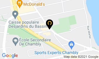 Salon J F in Chambly map