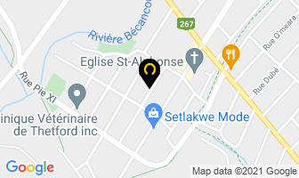 Salon Jacinthe in Thetford Mines map