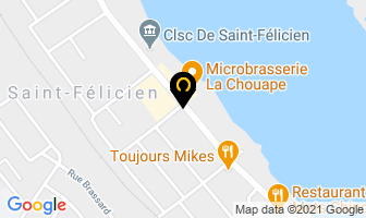 Salon Roger in Saint-félicien map