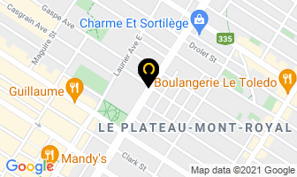 Salon Rose D'or in Montreal map