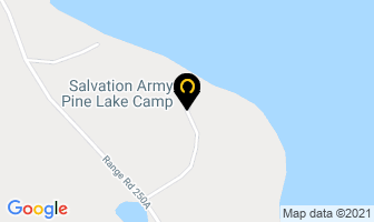 Salvation Army Pine Lake Camp in Red Deer County map