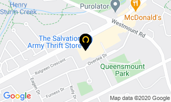Salvation Army Thrift Store in Kitchener map