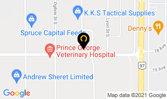 Salvation Army Thrift Store in Prince George map
