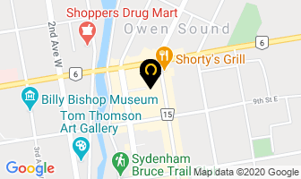 Salvation Army Thrift Store in Owen Sound map