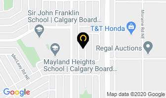 Samson Roof Repairs Ltd in Calgary map