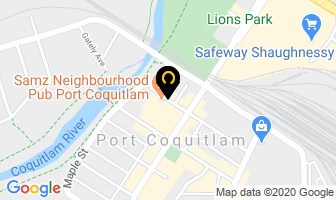 Samz Neighbourhood Pub in Port Coquitlam map
