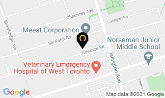 San Francisco Upholstery in Orillia map