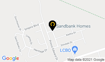 Sandbank Homes in Prince Edward map
