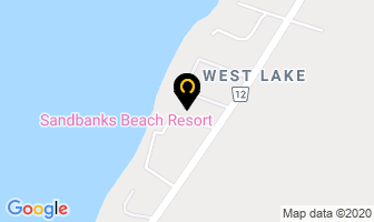 Sandbanks Beach Resort in Prince Edward map