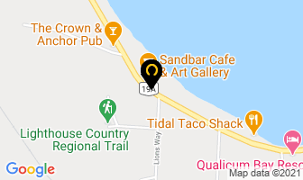 Sandbar Cafe & Art Gallery in Qualicum Beach map