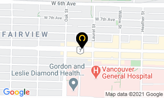 Sanders Barry H Dr in Vancouver map