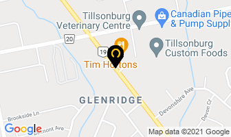 Sanders Dan in Tillsonburg map