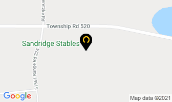 Sandridge Stables in Sherwood Park map