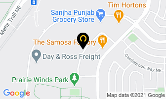 Sandstone Paper in Calgary map