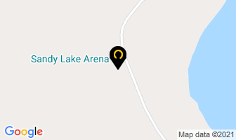 Sandy Lake Arena in Kenora District map