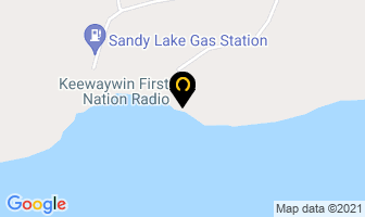 Sandy Lake Motel in Kenora District map