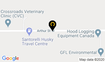 Santorelli's Husky Truck Stop in Thunder Bay map