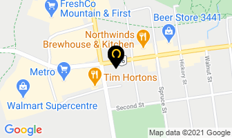 Sapphire Roofing Blue Mountain in Collingwood map