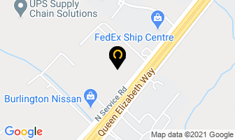 Sapphire Roofing Burlington in Burlington map