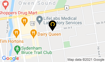 Saputo Bakery Division in Owen Sound map