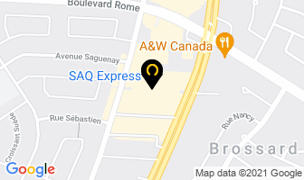 Saq Express in Brossard map