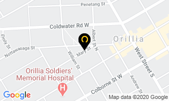 Sara Martin Rmt in Orillia map