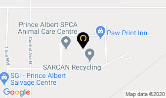Saskatchewan Impaired Driver Treatment Centre in Prince Albert map
