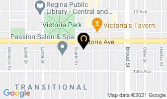 Saskpower in Regina map