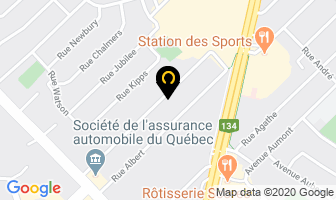 Satevis Construction in Brossard map