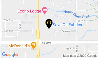 Save-On Fabrics in Surrey map