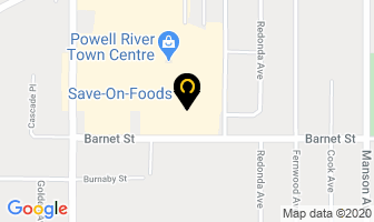Save On Foods in Powell River map
