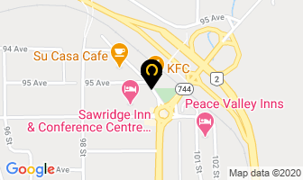 Sawridge Inn & Conference Centre in Peace River map
