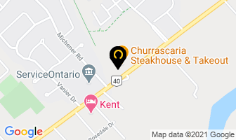 Saxony Motel in Chatham-Kent map