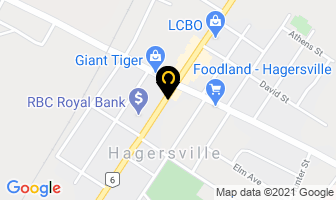 Sayer Home Hardware in Hagersville map
