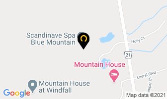 Scandinave Spa Blue Mountain in The Blue Mountains map