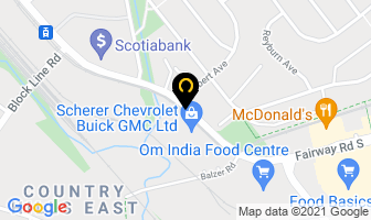 Scherer Chevrolet Buick Gmc in Kitchener map