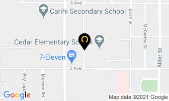 School District No 72 (Campbell River) Cedar Elementary in Campbell River map