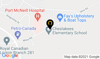 School District No 85 Cheslakees Elementary School in Port Mcneill map