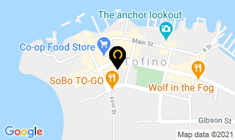 Schooner Motel in Tofino map
