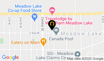 Schwing's Meating Place in Meadow Lake map