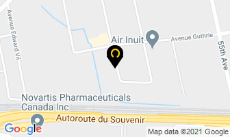 Scorpion Locks Inc in Dorval map